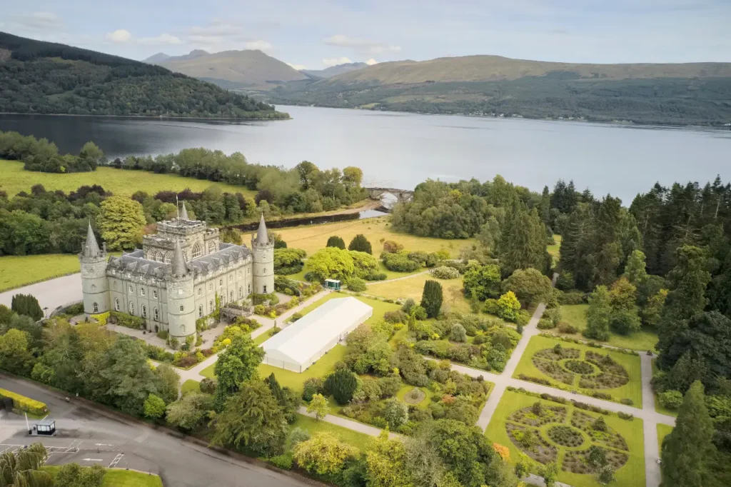 Inveraray Castle in Argyl and Bute